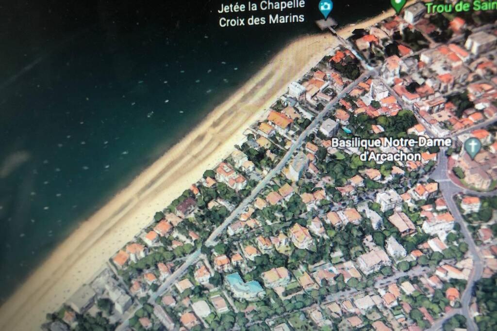 Appart Sur La Plage Pied Dans L Eau Avec Terrasse Jardin Vue Sur Le Bassin Depuis La Terrasse , Parking Arcachon Zewnętrze zdjęcie