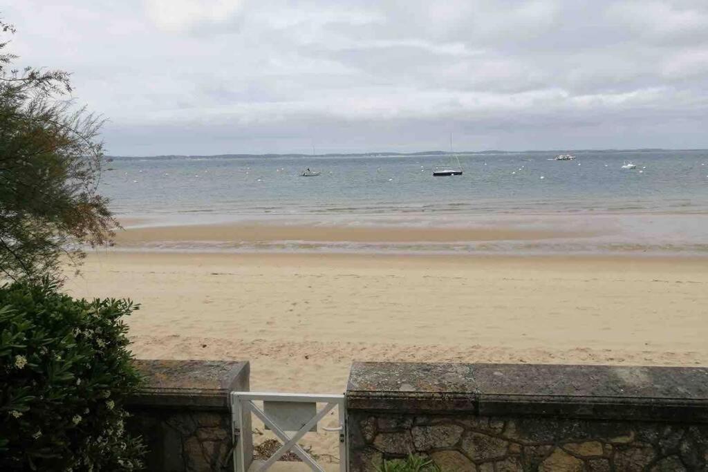 Appart Sur La Plage Pied Dans L Eau Avec Terrasse Jardin Vue Sur Le Bassin Depuis La Terrasse , Parking Arcachon Zewnętrze zdjęcie